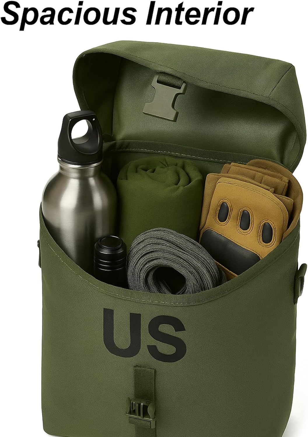 MT 2Pcs US Military MOLLE Sustainment Pouch, Army Utility Pouch - Image 6