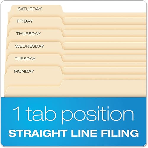 Vista 33 de Pendaflex Essentials Carpetas para archivos, tamaño carta, Manila, 100 unidades por caja, Manila