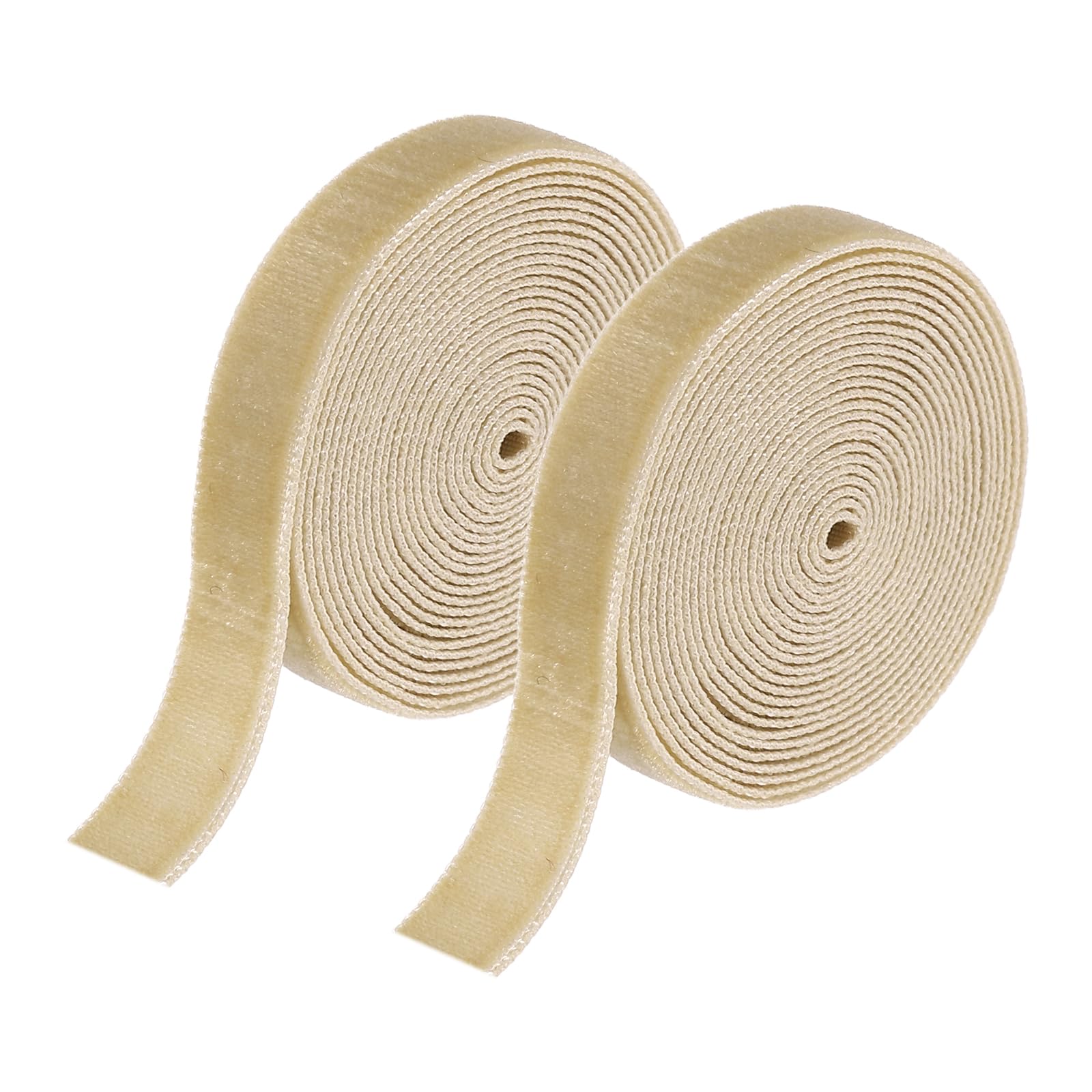 sourcing map Velvet Ribbon 1cm x 3.6m Single Face Spool Khaki