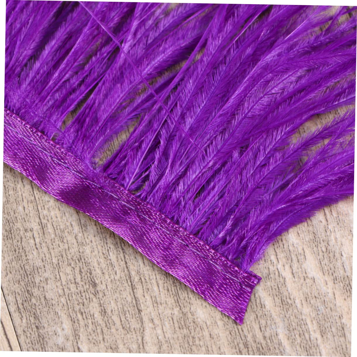 SEWACC 3pièces Franges De Plumes Autruche Violettes De Mètres Pour Couture De Robes Décoration Et Costumes Élégants Accessoire Parfait Pour Mariages Et Fêtes