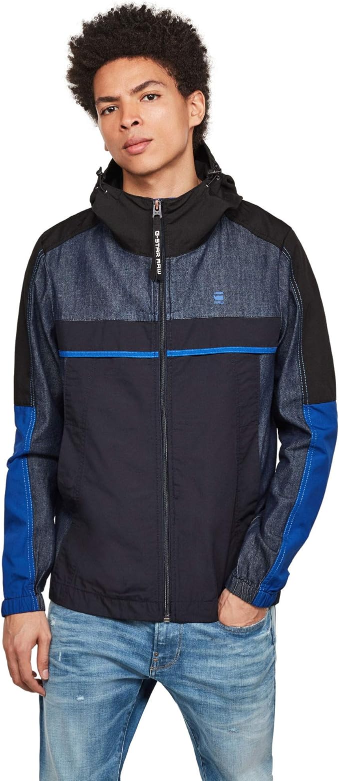 setscale color block hooded jacket