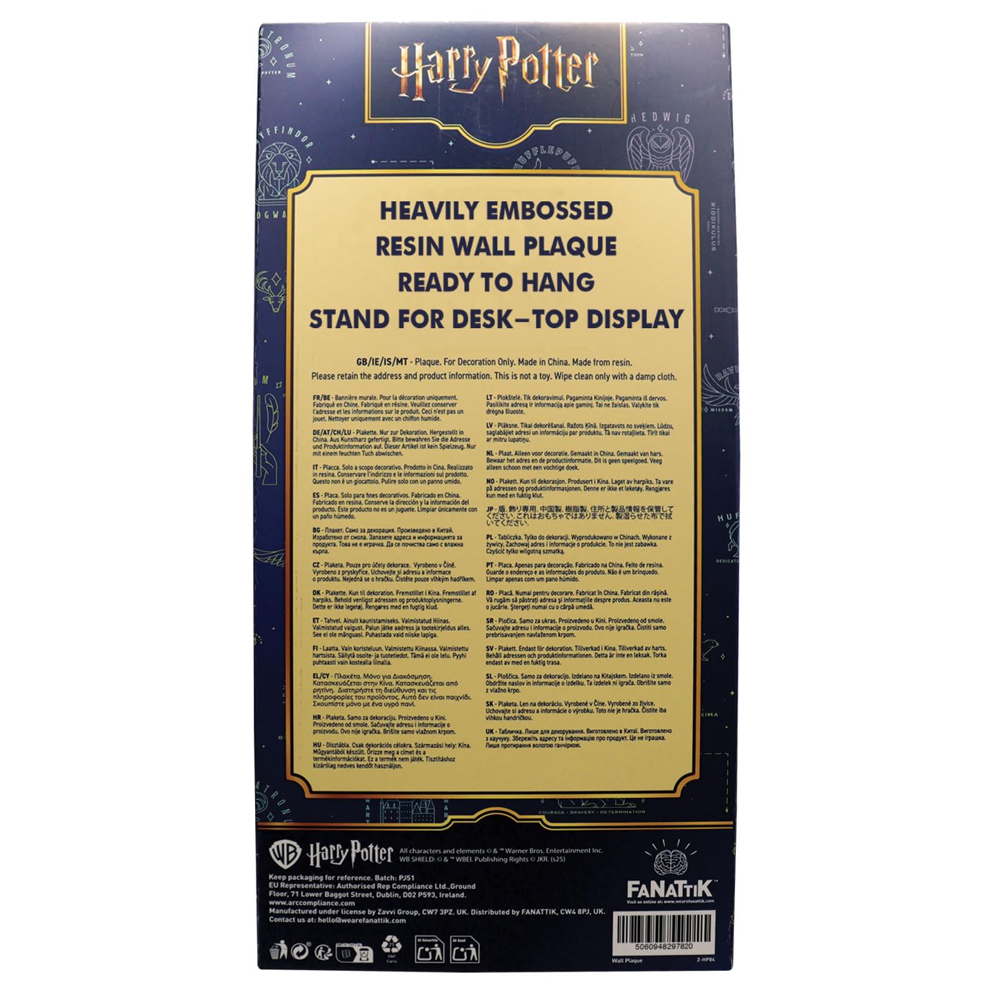 FaNaTtik Harry Potter Meerjungfrau Buntglas Fenster Harz Plaque - Triwizard Turnier Black Lake Sammlerstück Dekor