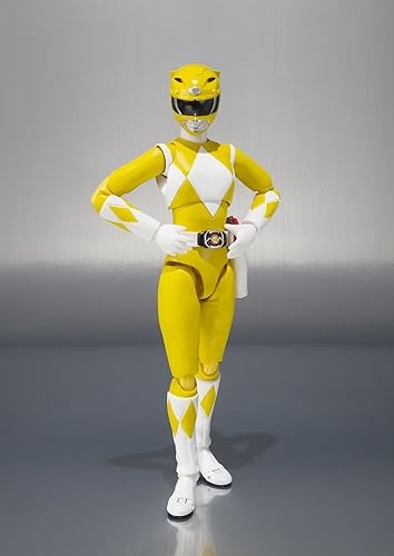 Miniatura 4 de Bandai Tamashii Nations S.H.Figuarts Yellow Ranger "Mighty Morphin Power Rangers" Figura de acción