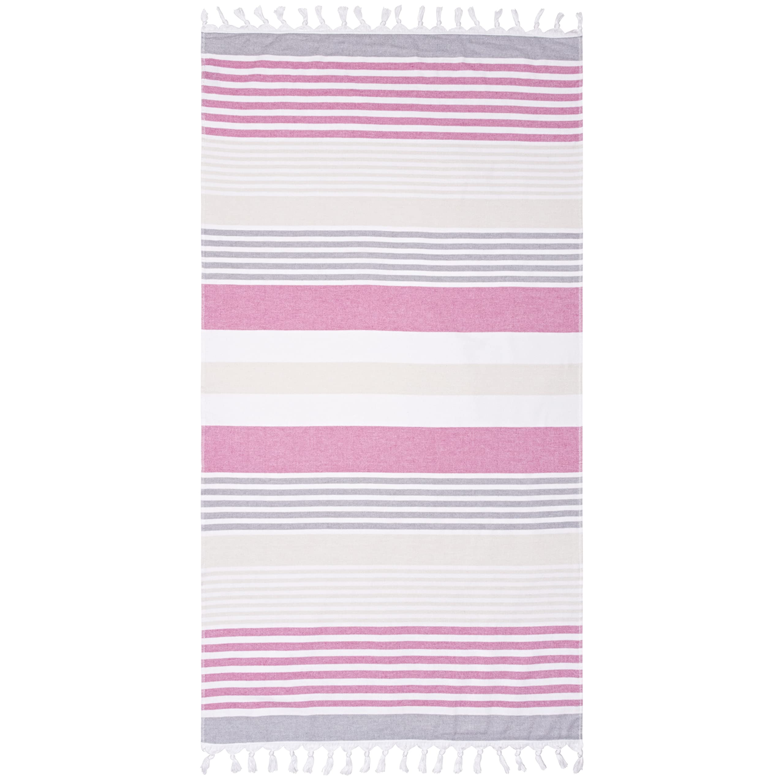 Superior Meera - Toalla de Playa a Rayas, 35 x 68 Pulgadas, Color Fucsia