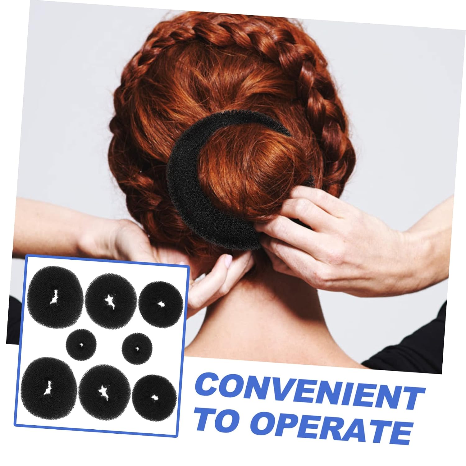 Female Hairstyle Tool Women Hair Bun Shaper Bun Maker for Thin Hair Bun Accessories Compact Bun Maker Styling Tool
