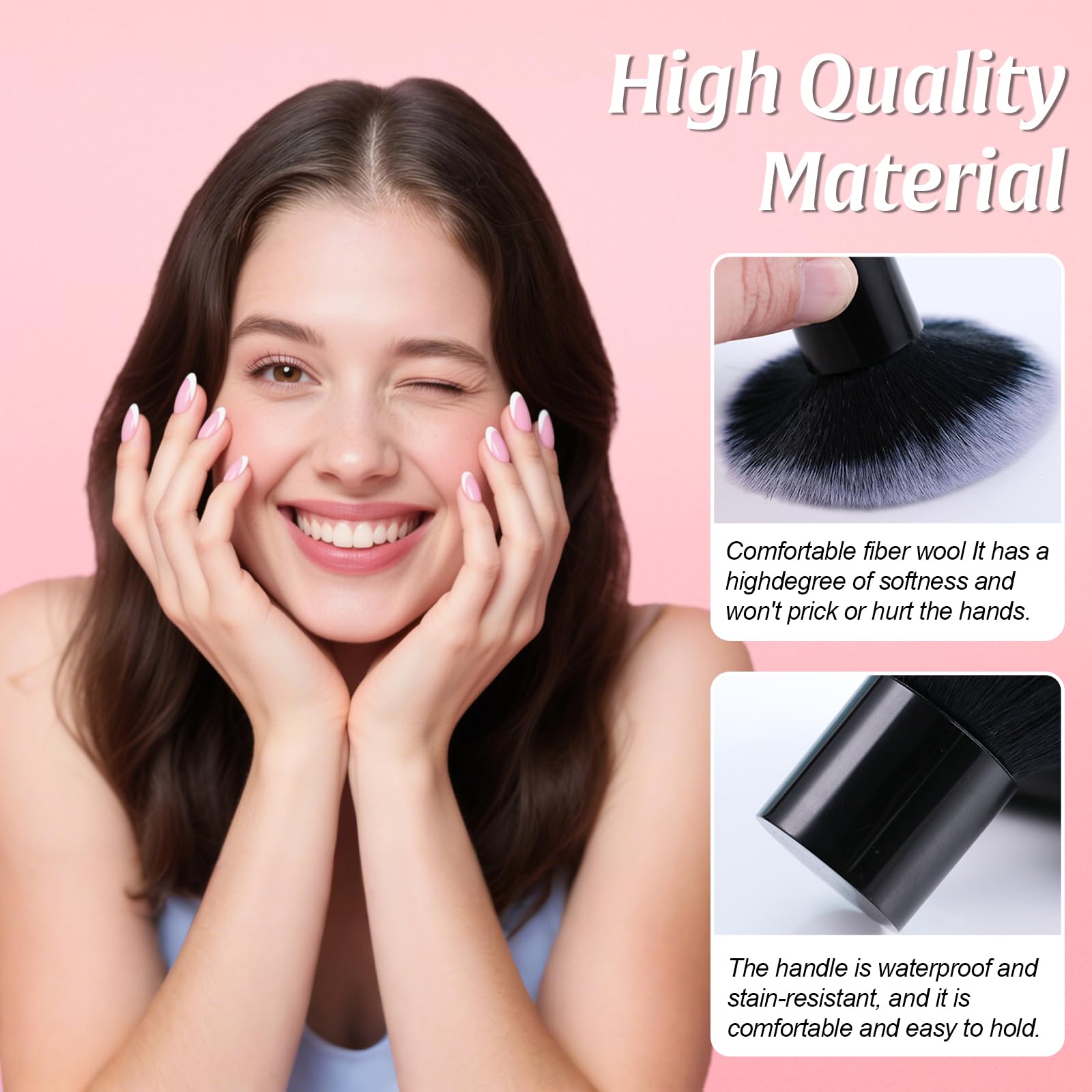 Nail Art Dust Brush, Nail Brushes for Cleaning Nails Powder Cleaner, for Acrylic Nails And Nail Art - Image 2