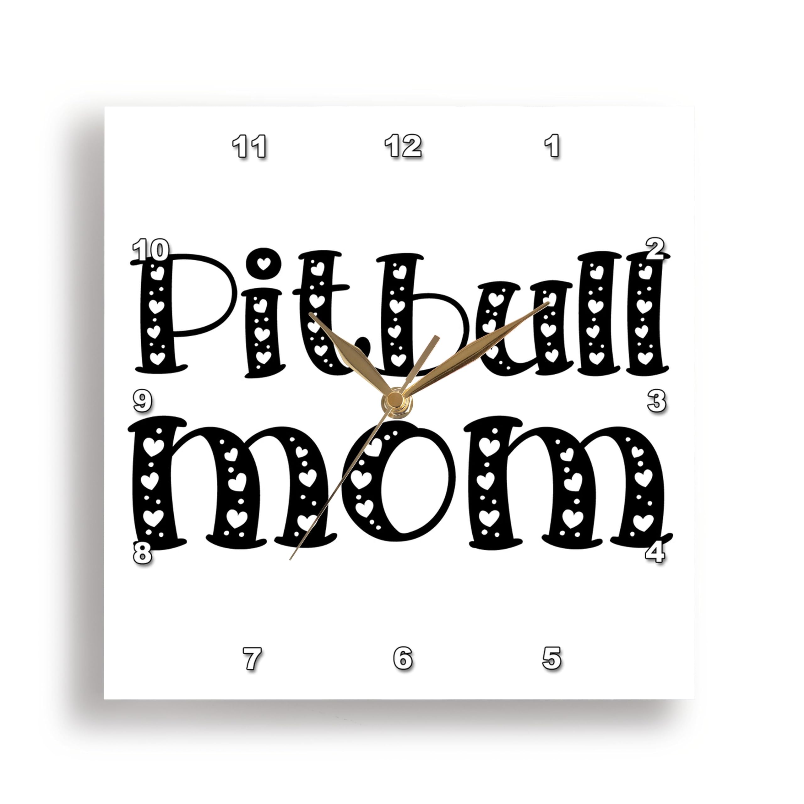 Horloge murale blanc 15 x 15 cm 3dRose pour petite cuisine