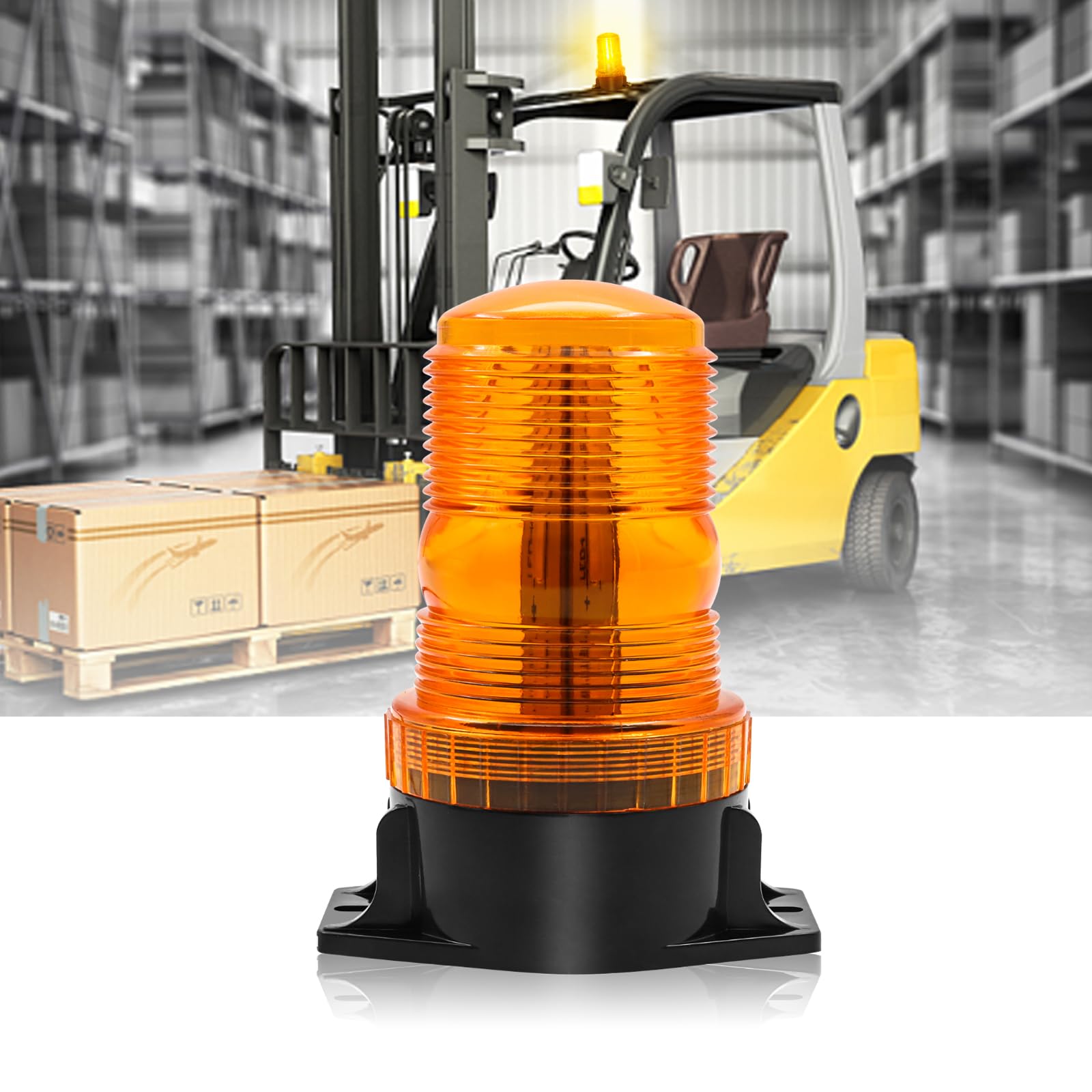 Biqing Girofaro led veicolo arancione, 30 led avviso flash di sicurezza di emergenza 12v 24v per camion, trattori, carrelli elevatori, utv, automobili, autobus, luci di navigazione barca, 1pcs