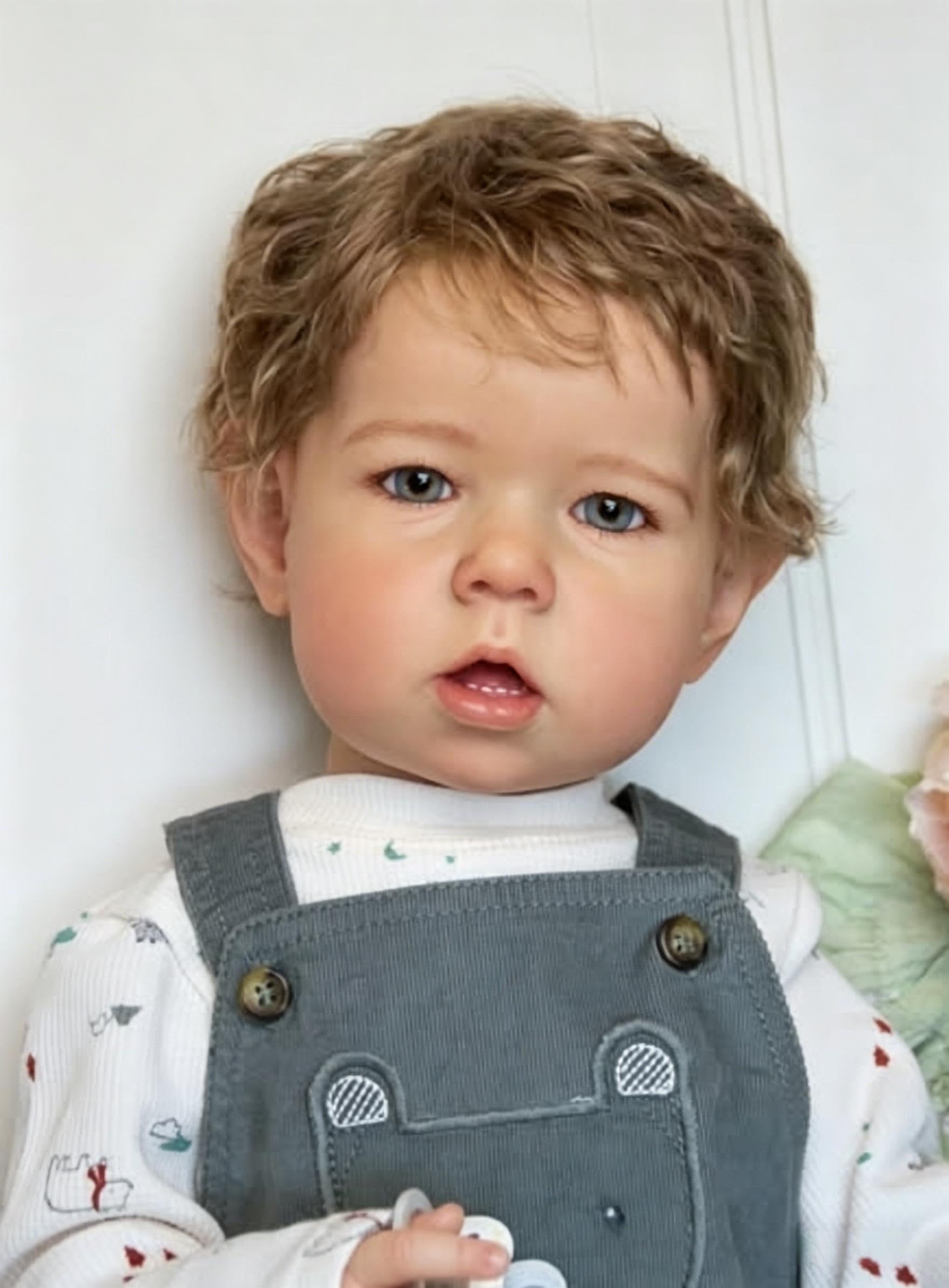 RXDOLL Bambole Reborn di grandi dimensioni Ragazzo Liam 28 Pollici Bambole Reborn Realistiche Bambole Del Bambino Morbido Del Vinile Corpo Realistico Bambole Del Bambino Che Guardano La Vita Reale Del