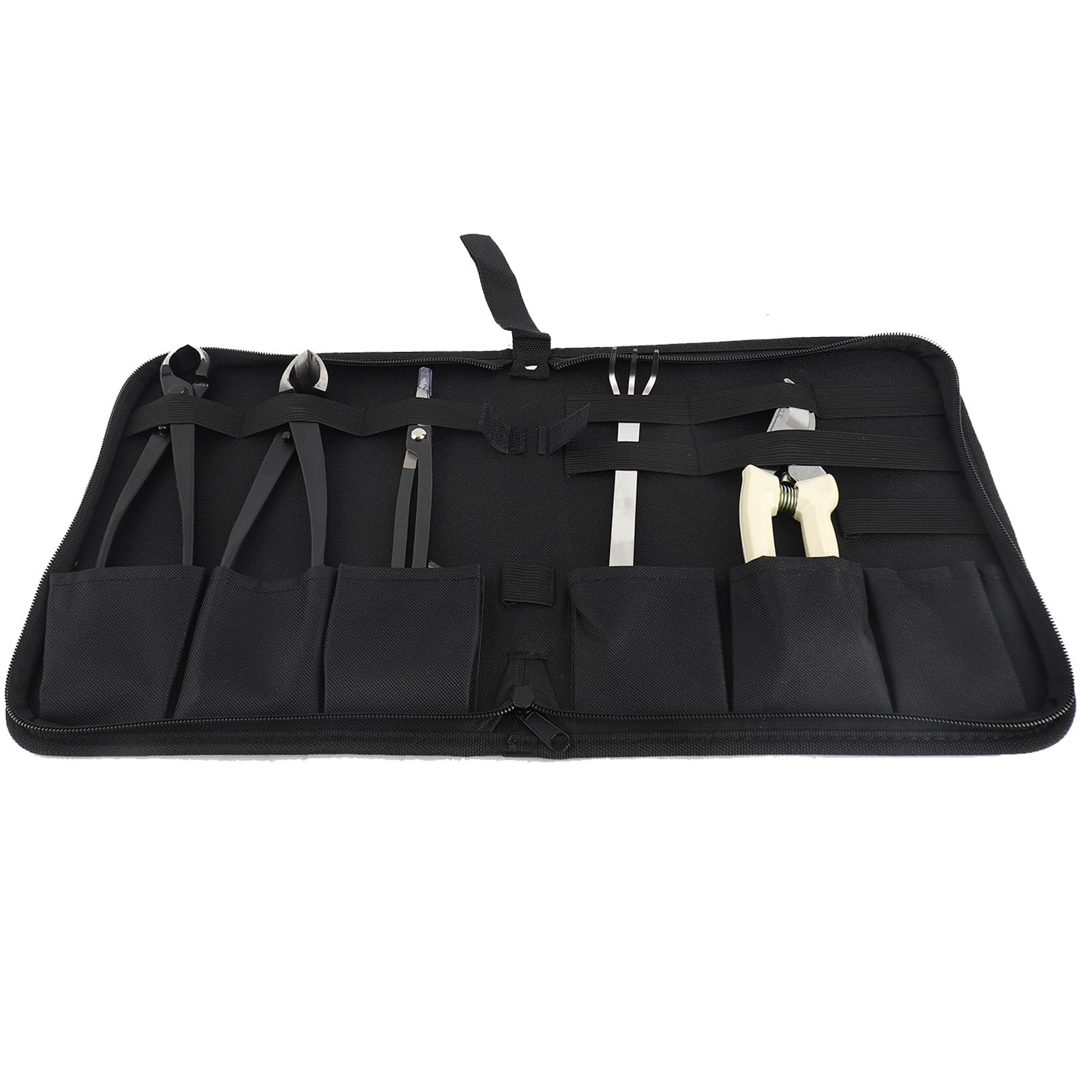 Kit di Attrezzi per Bonsai, 5 Pezzi/Set Forbici per Bonsai in Acciaio al Carbonio Rastrello Taglierina per Rami Cesoie da Potatura Pinze Attrezzi da Giardino