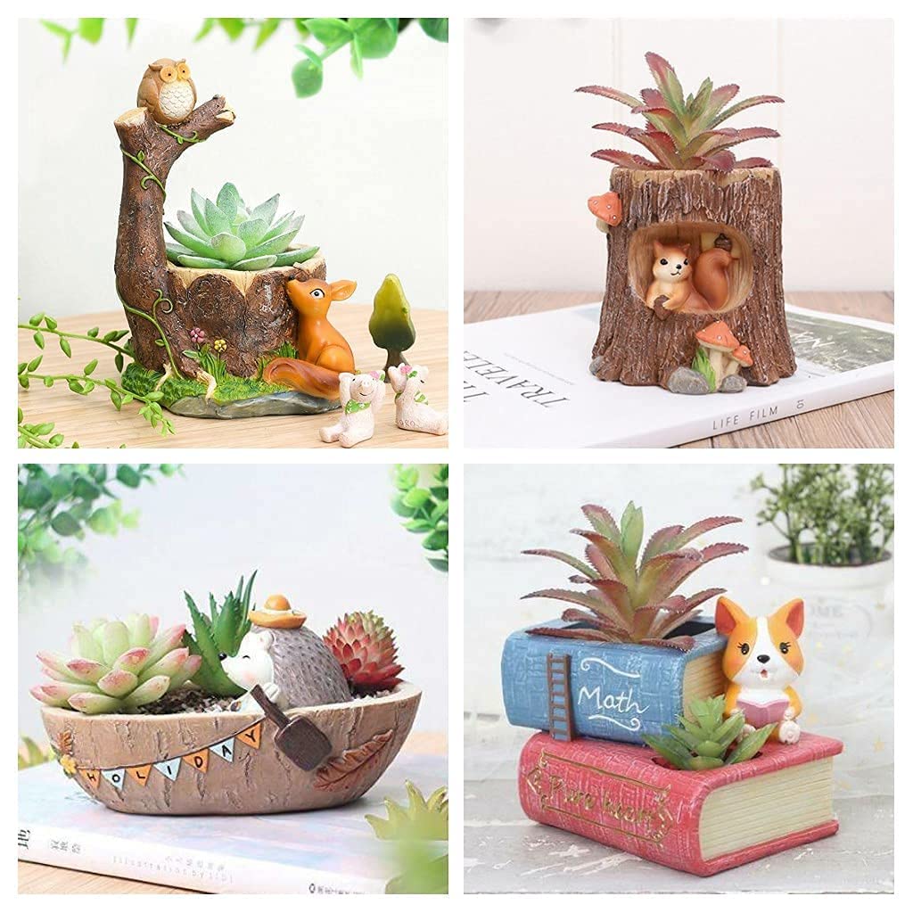 See full amazon price history chart for Resin Combo Pot of Owl On Tree, Cat Book, Boat Penguin and Squirrel Designed Planter, Multicolour, Pack of 4, Without Plant Resin Combo Pot of Owl On Tree, Cat Book, Boat Penguin and Squirrel Designed Planter, Multicolour, Pack of 4, Without Plant (B0DB5N3TTR) Amazon Price History, Amazon Price Tracker