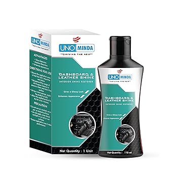Uno Minda UNOCCDLS01 Car Dashboard Polish and Leather Conditioner + Protectant (110ml) | Car Polish for Leather, Door Trim, Vinyl & Upholstery | Dashboard Polish that Protects, Shines & Conditions