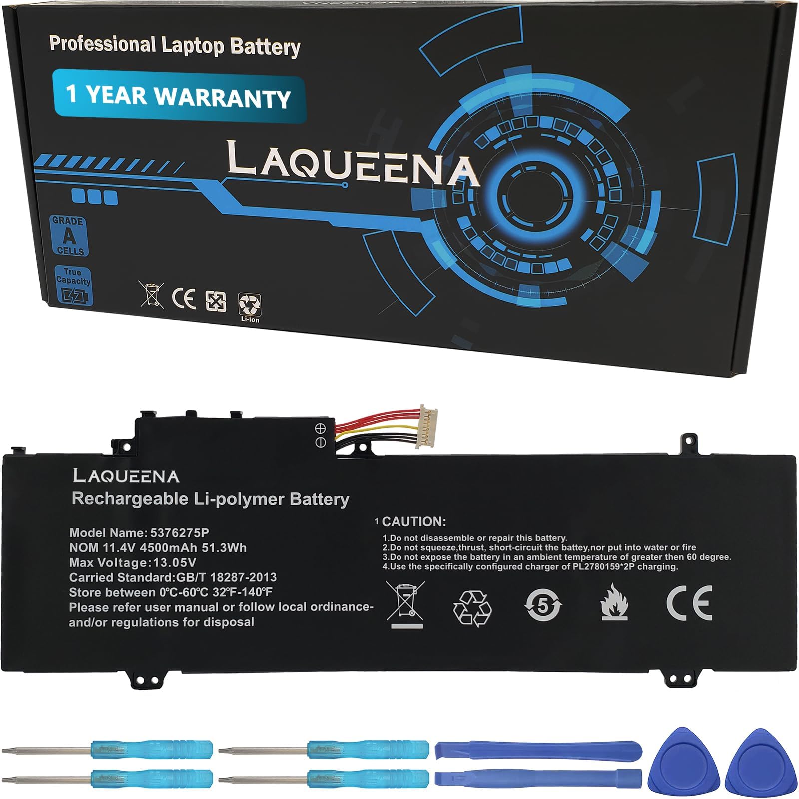 Batteria NV-3978115-2S Per Gateway GWTC116-2B GWTN116-1BL – 5500mAh, 7.6V, 4 Celle