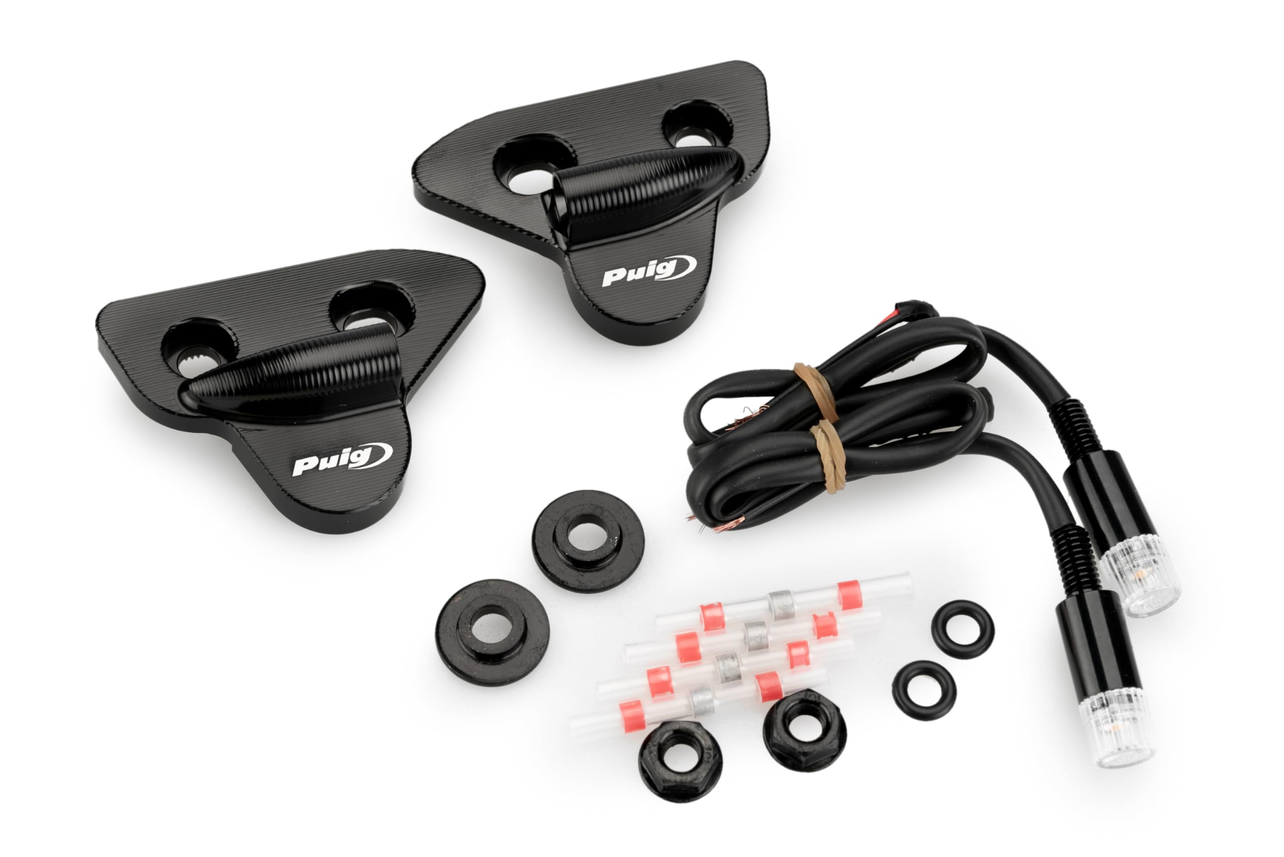 Puig 22042N Tapas Retrovisores con Intermitente Tab LED homologados, Negro