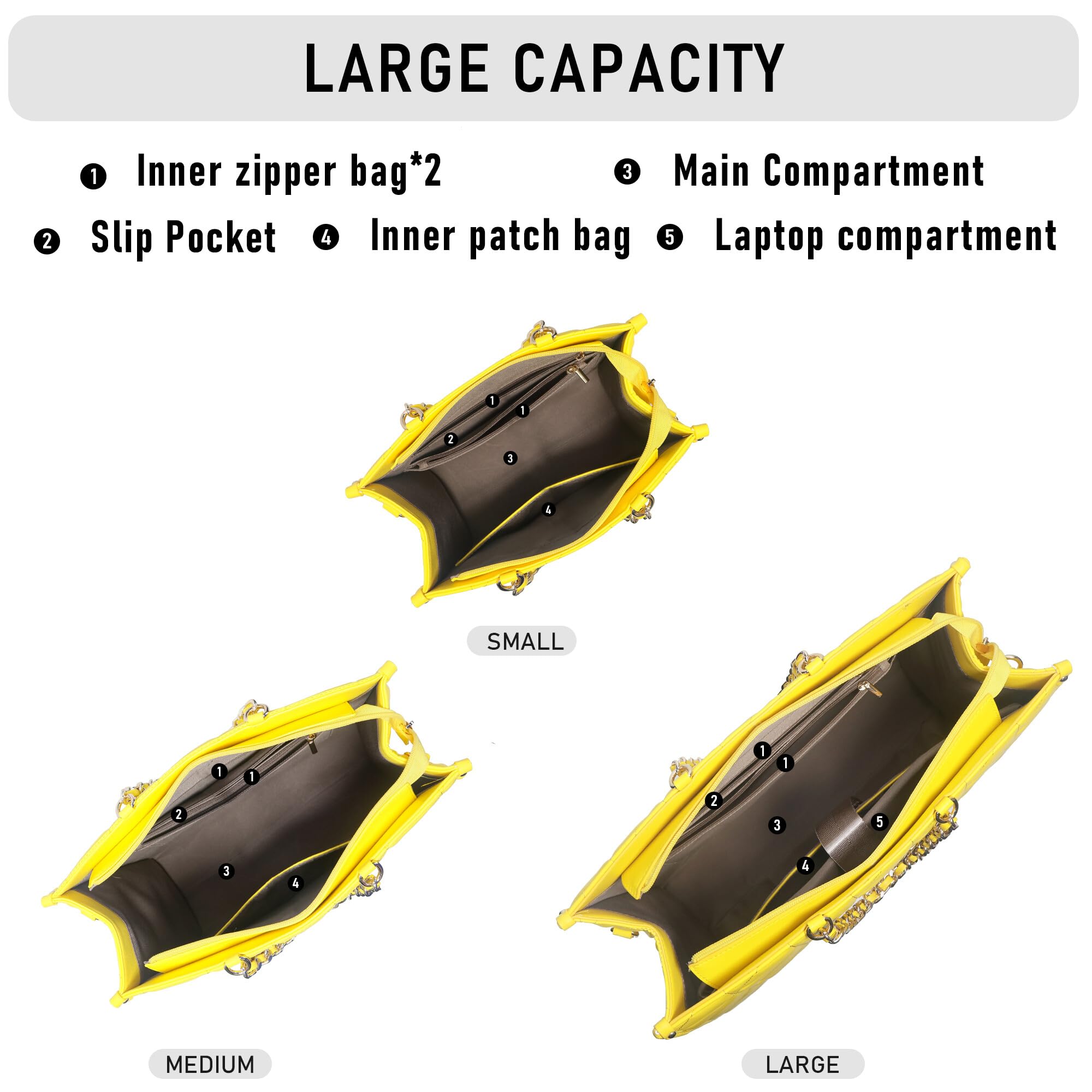 Chinllo Tote Bag for Women Top Handle Stachel Purse and Handbags with Shoulder Strap