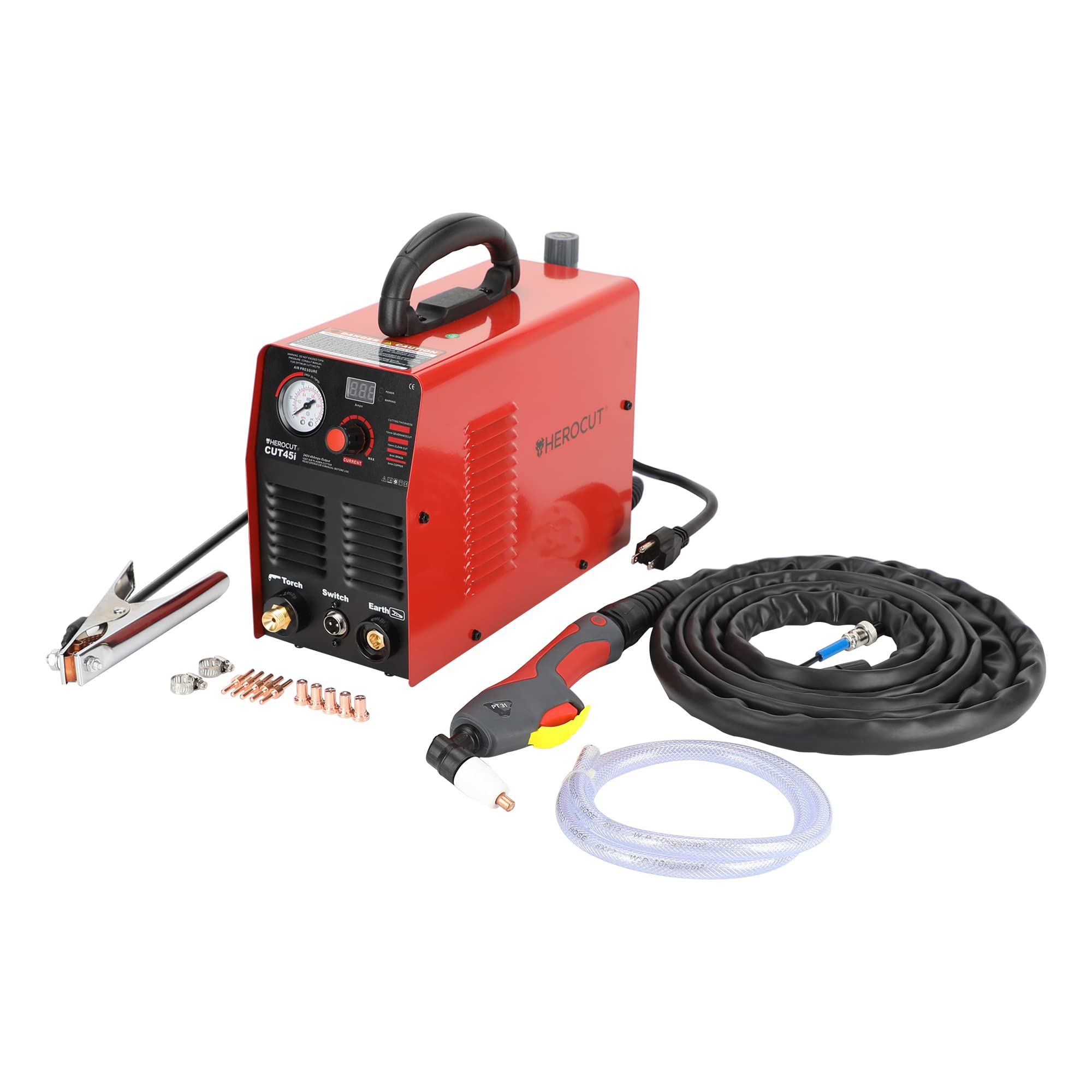 Herocut Plasma Cutter, 45Amp Plasma Cutting Machine, HF 50/60Hz Invert