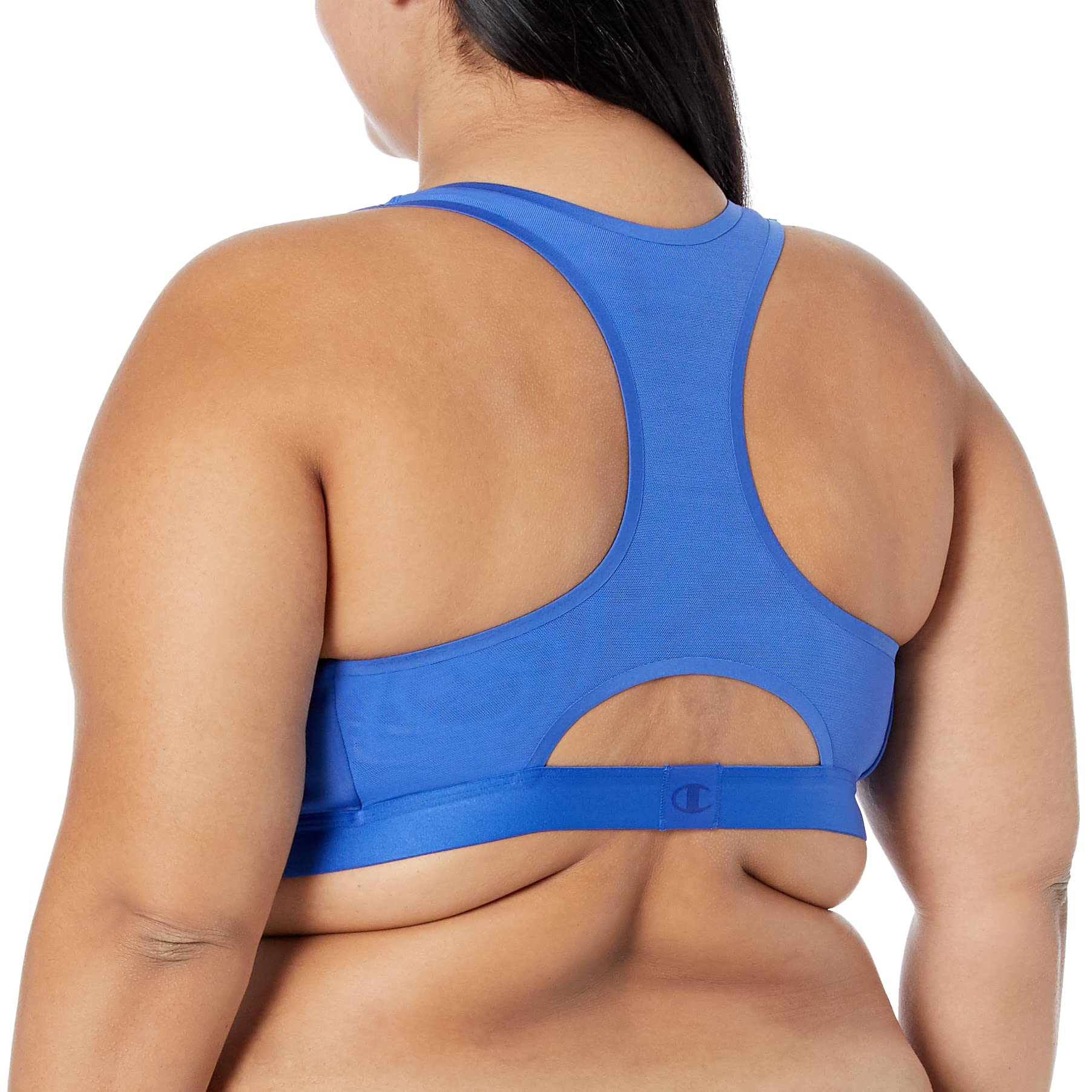 Champion, Absolute, Moderate Support Sports Bra for Women (Plus Size), Deep Dazzling Blue, 2X