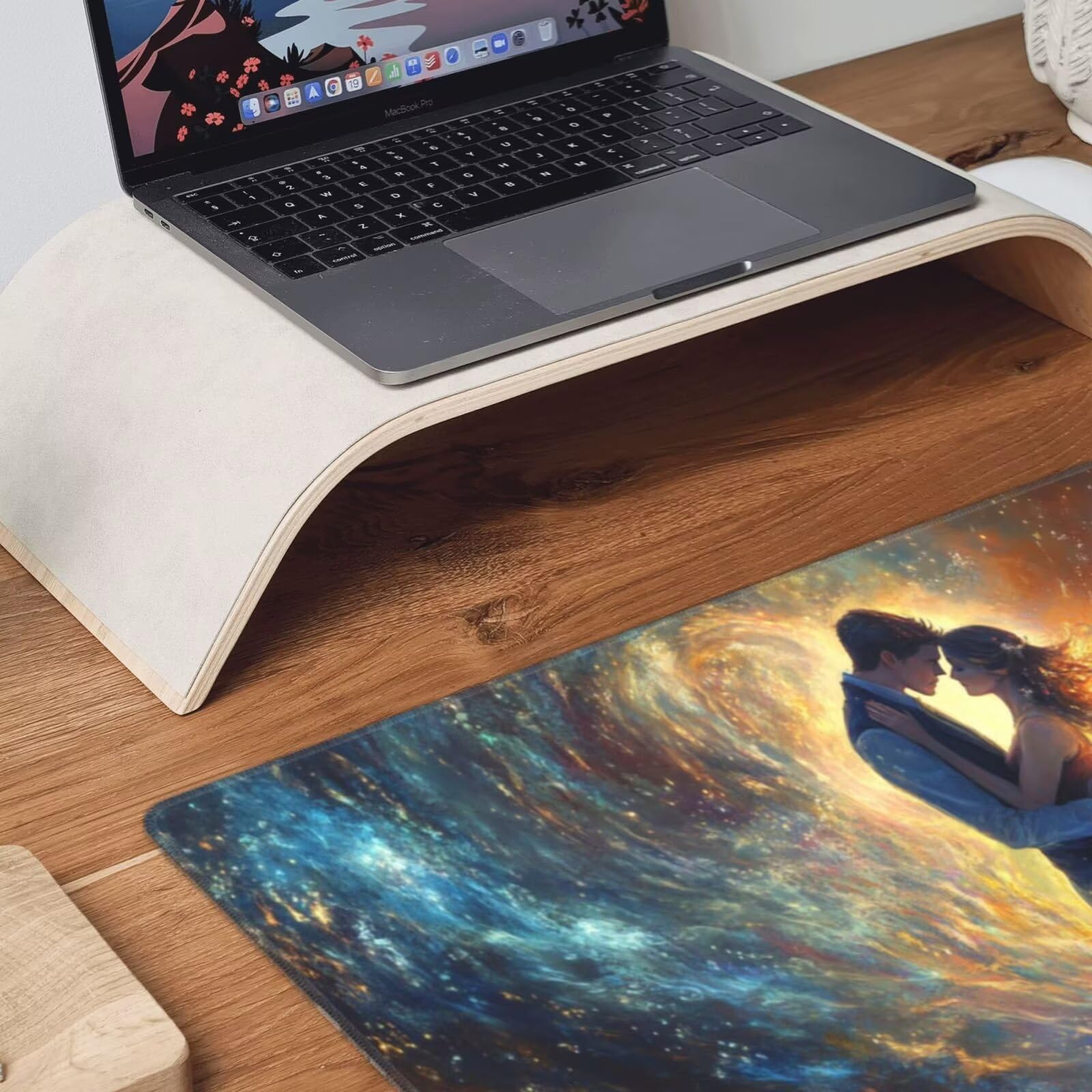 Żółta podkładka pod mysz XXL Para na biurko 1600 x 800 x 3 mm zmywalna podkładka do gier na laptopa, z antypoślizgową gumową podstawą do gier, PC, personelu biurowego Y1219