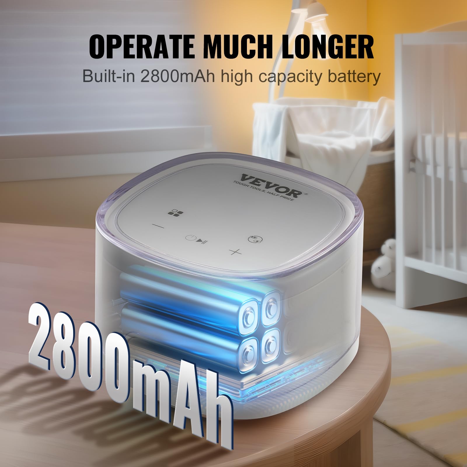 VEVOR Tiralatte Elettrico Doppio Portatile 4 Modalità 16 Livelli Aspirazione 300 mmHg con Flange Seno 24/28 mm Rivestimenti per Flangia 18/21 mm Schermo LED per Viaggio A Casa Allattamento al Seno