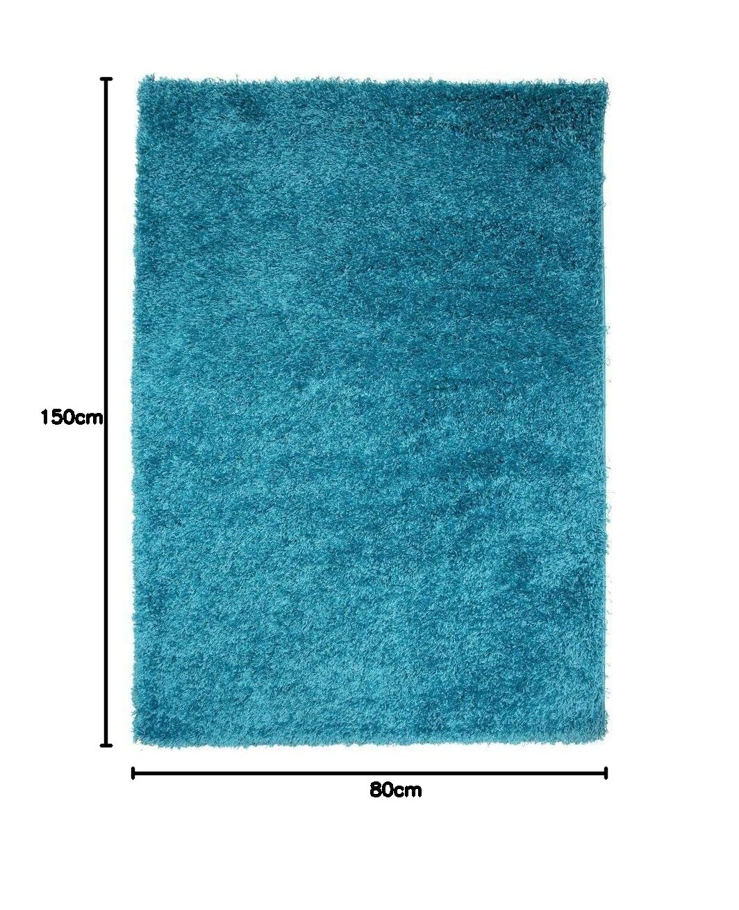 Bravich Round Green Rug 150cm (5') 5cm Pile Green Shaggy Large Circle Thick Fluffy Living Room Hessian Backed Washable — view 168