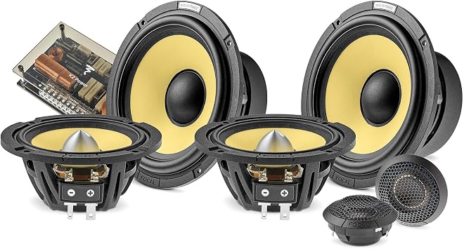 Focal ES 165 KX3E - K2 EVO 6.5" 3-Way Component Speaker Kit with FRAK Tweeters - Pair
