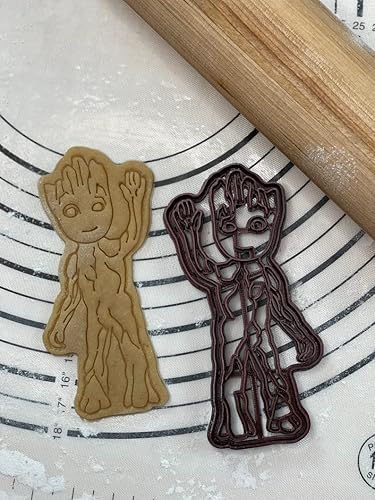 Miniatura 5 de Cortadores y moldes de galletas Baby Groot de alta calidad de 5.5 pulgadas producidos por 3D Kitchen Art