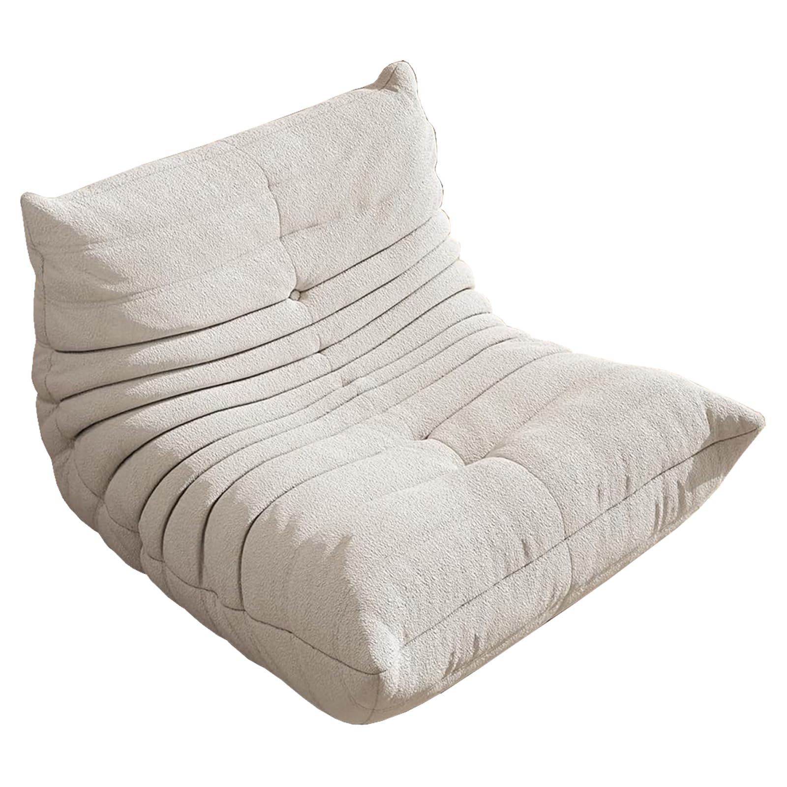 Comodo Divano Da Terra Pigro, Ampio Design Caterpillar In Un Unico Pezzo, Supporto Per Il Corpo a 5 Zone, Senza Telaio Con Spugna Ad Alta Densità, Divano Da Terra Ergonomico Per Soggiorno