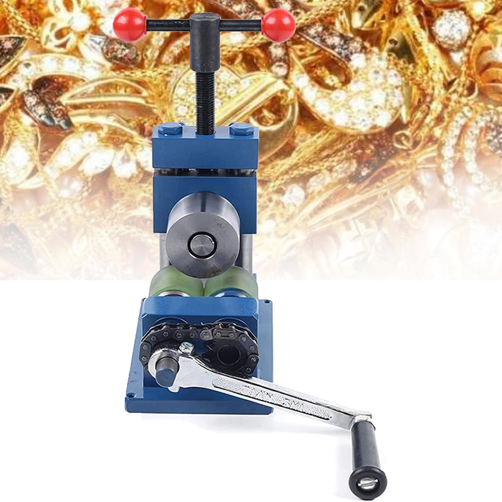 Dobladora manual de anillos y pulseras con manivela para dar forma de precisión al metal en casa