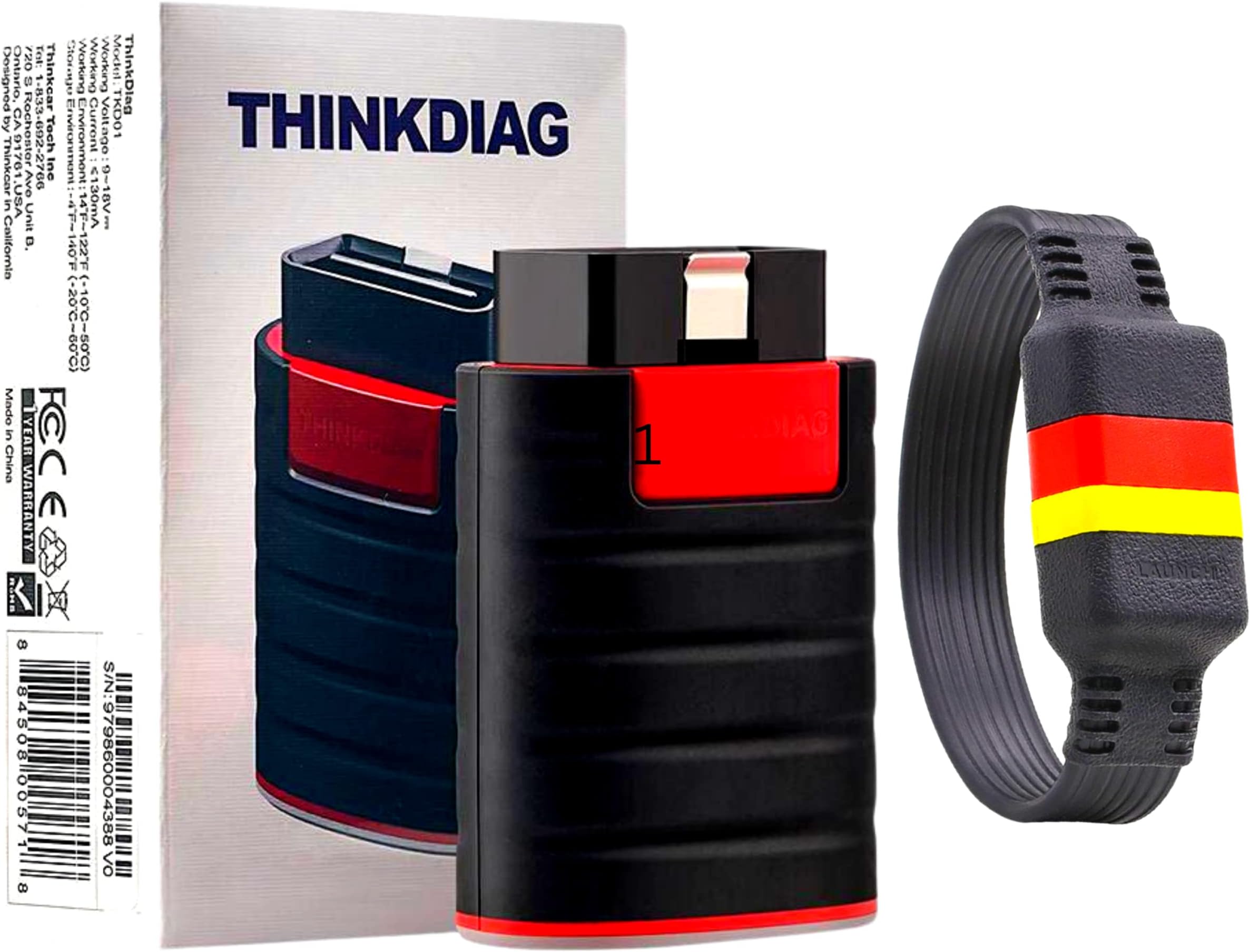 Thinkdiag Old Boot with Diagzone Pro Car Diagnostic Software 2 Years Subscription, 200+ Brands 40+ Special Reset/Calibration Android Obd2 Diagnosis Bluetooth-Wifi Terminal DZ Version