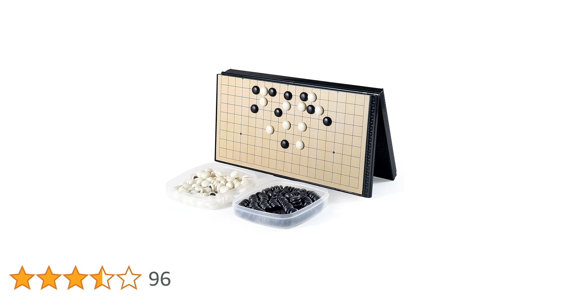 囲碁セット 19 路盤折り畳み式 携帯便利 スペア碁石付き 初心者用知育