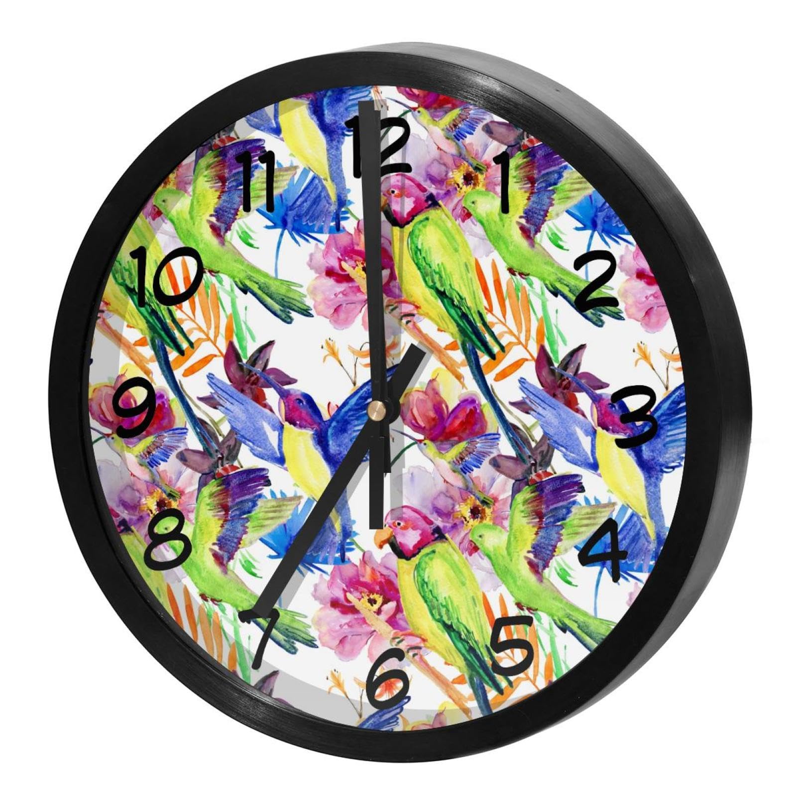 Horloge murale silencieuse pour bureau et école éliminant les bruits de tic-tac perturbants