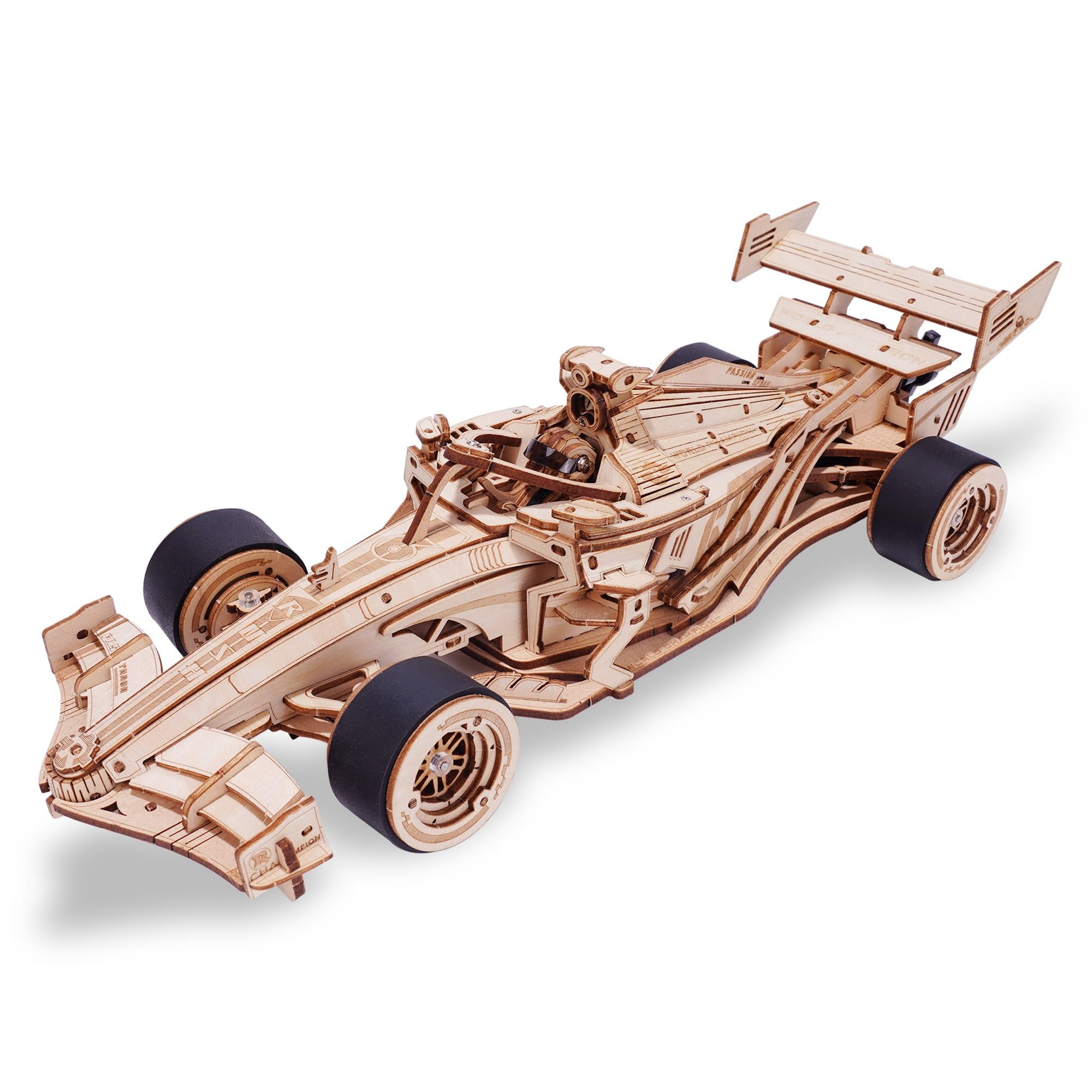 ROWOOD Kit di modelli di auto da corsa in legno per adulti e ragazzi da costruire, puzzle in legno 3D, kit di costruzione di modelli di veicoli, kit di artigianato fai da te, regalo creativo per lui