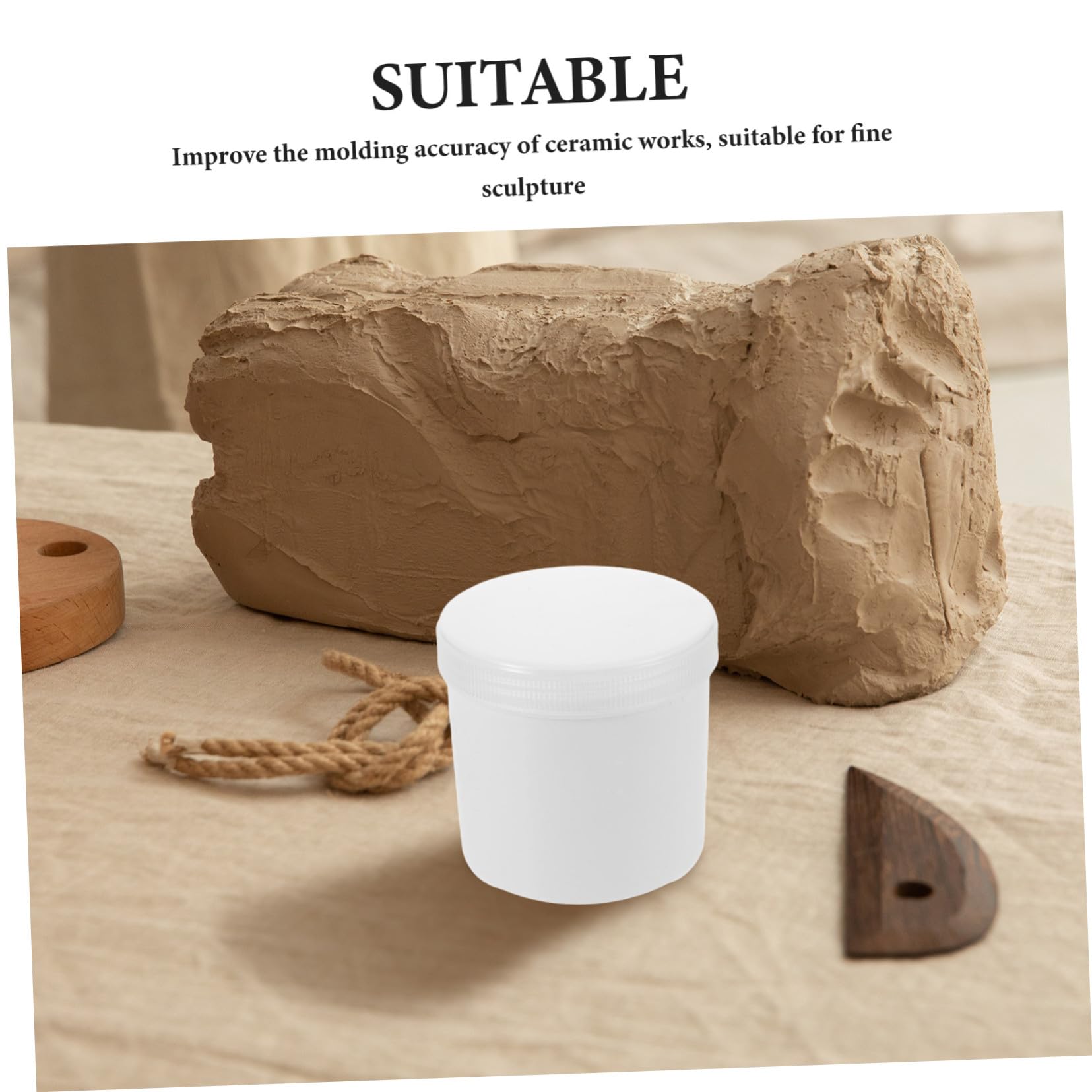 SEWACC Polvo de Yeso Fino para Moldes Cerámicos Secado Rápido Pasta de Modelar Versátil para Esculturas y Manualidades Artísticas Kit DIY