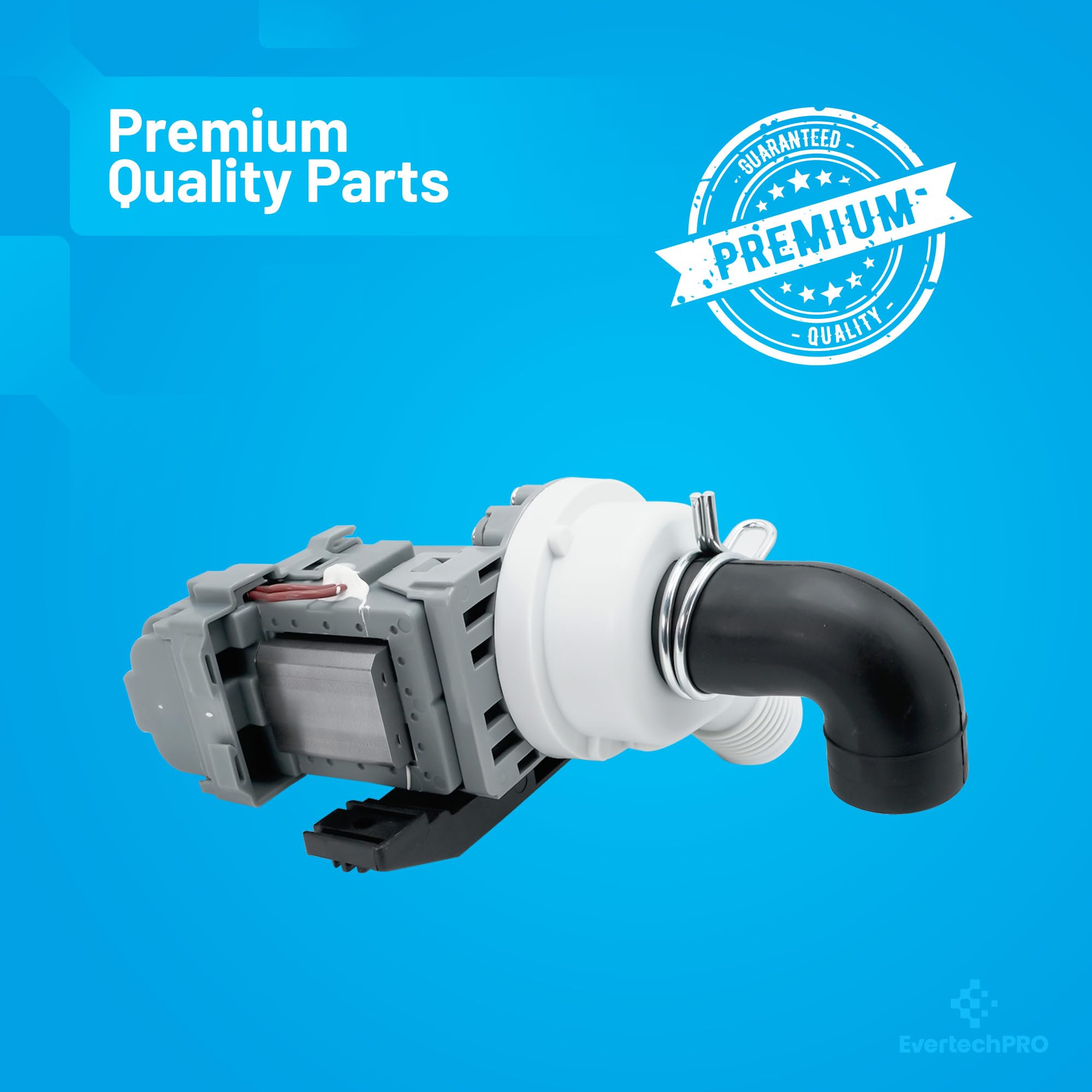 EvertechPRO W10536347 - Pompa di ricambio per idropulitrice W10217134 W10049390 8542672 W10155921