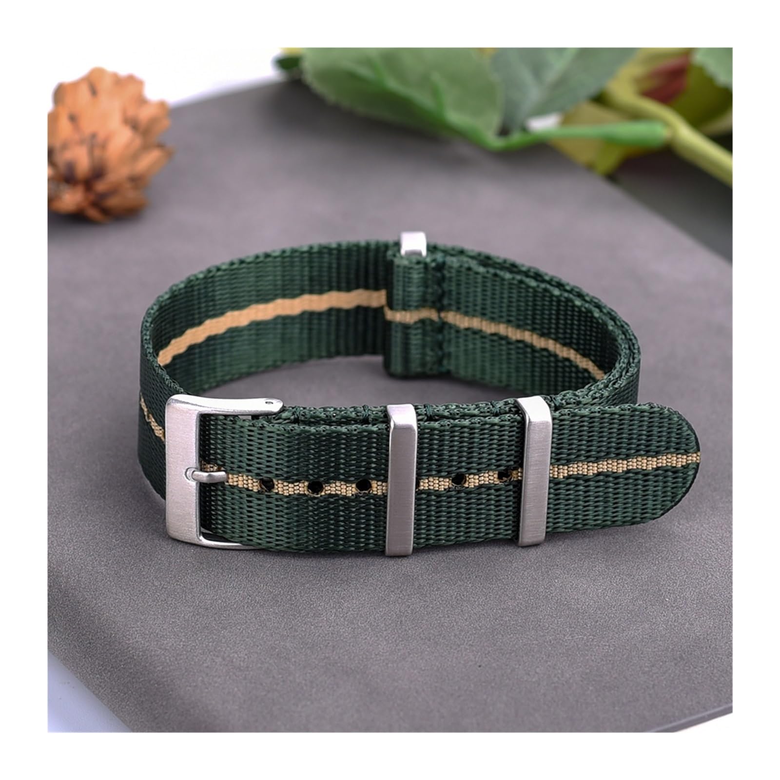 Bracelet en Nylon Lisse 20 mm 22 mm Bracelet Boucille de Boucle de Boucle