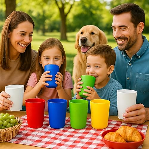 Miniatura 5 de BiceColor - Vasos para beber, aptos para lavavajillas, irrompibles, respetuosos con el medio ambiente, vaso 100% reciclable que reduce la huella
