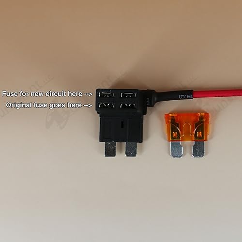 Miniatura 7 de AÑADIR Circuito ATO ATC Fusible TAP Add ON Adaptador de circuito dual Terminal AUTO CAR + fusible de 5 amperios