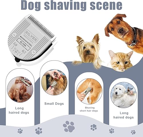 Miniatura 5 de colorski Cuchillas de repuesto 5 en 1 compatibles con Wahl Bravura Clipper. Cromado, Creativa, Figura cortapelos para perros (5 en 11 paquete)