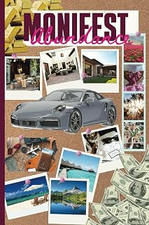 MANIFEST ABUNDANCE 6x9 inch Vision Board Notebook Attract Positivity Success Travel Money Wealth Positive Experiences College Ruled Lined Journal 110 ... Home Mom Dads Excellence Get it Goals