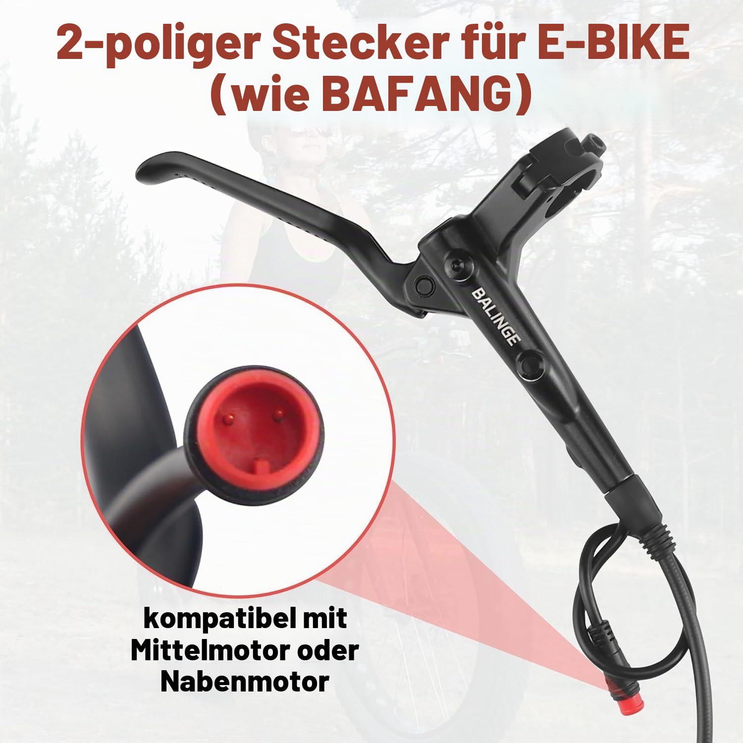ZUKKA MTB Hydraulisches Scheibenbremsen Set und 2 6-Loch Scheibe 160 mm Disc Bremsscheiben für MTB, Elektrofahrrad Links Vorne 800mm Hinten Rechts 1550mm