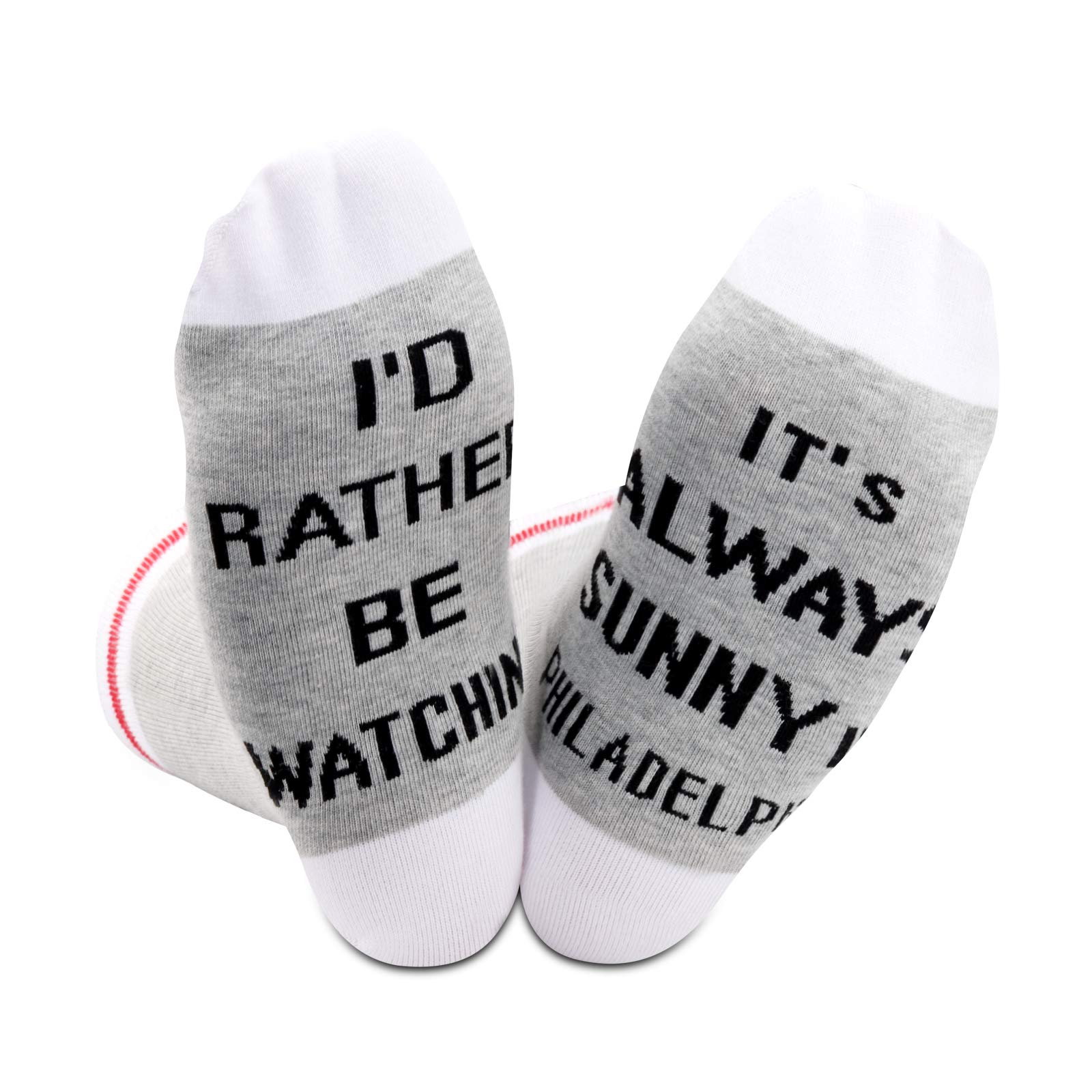 2 PAIRS Novelty TV Show Inspired Gift Always Sunny In Funny Comedy TV Show Socks