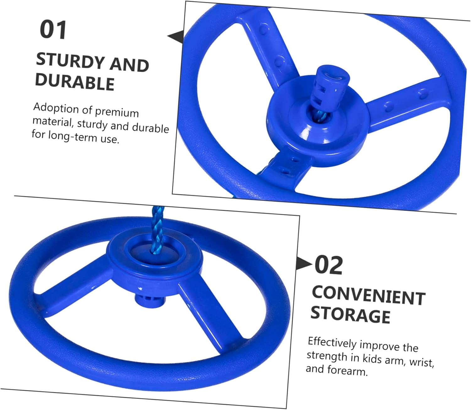 Ninja Wheel Heavy Duty Swing Set Outdoor Toddler Swing Ring Accessories Training Equipment Sets for Backyard Toddler Outdoor Toys Training Ring for Children Fitness