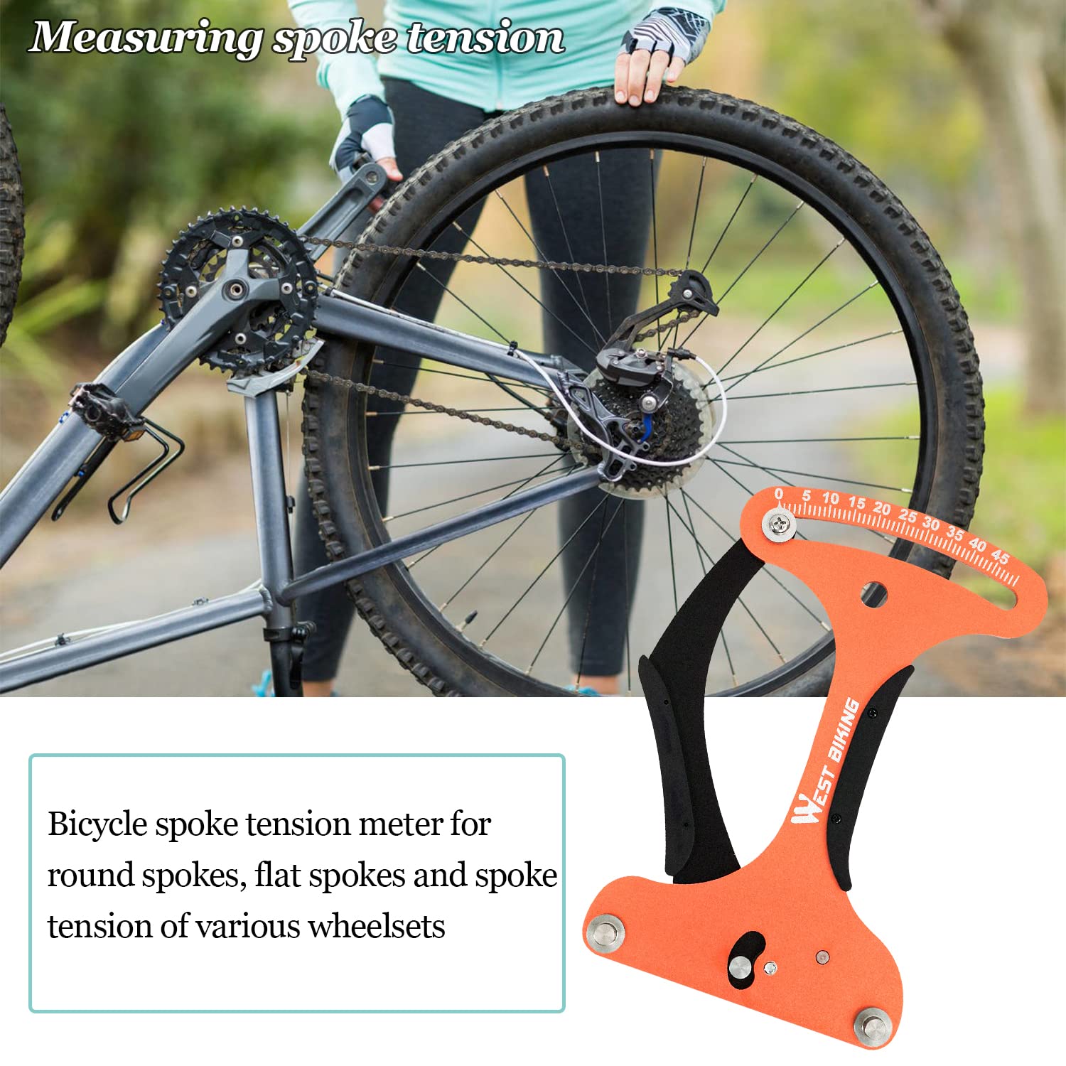 Tensione Regolare Raggi Bici Ruota Posteriore Stringere Raggi Bici