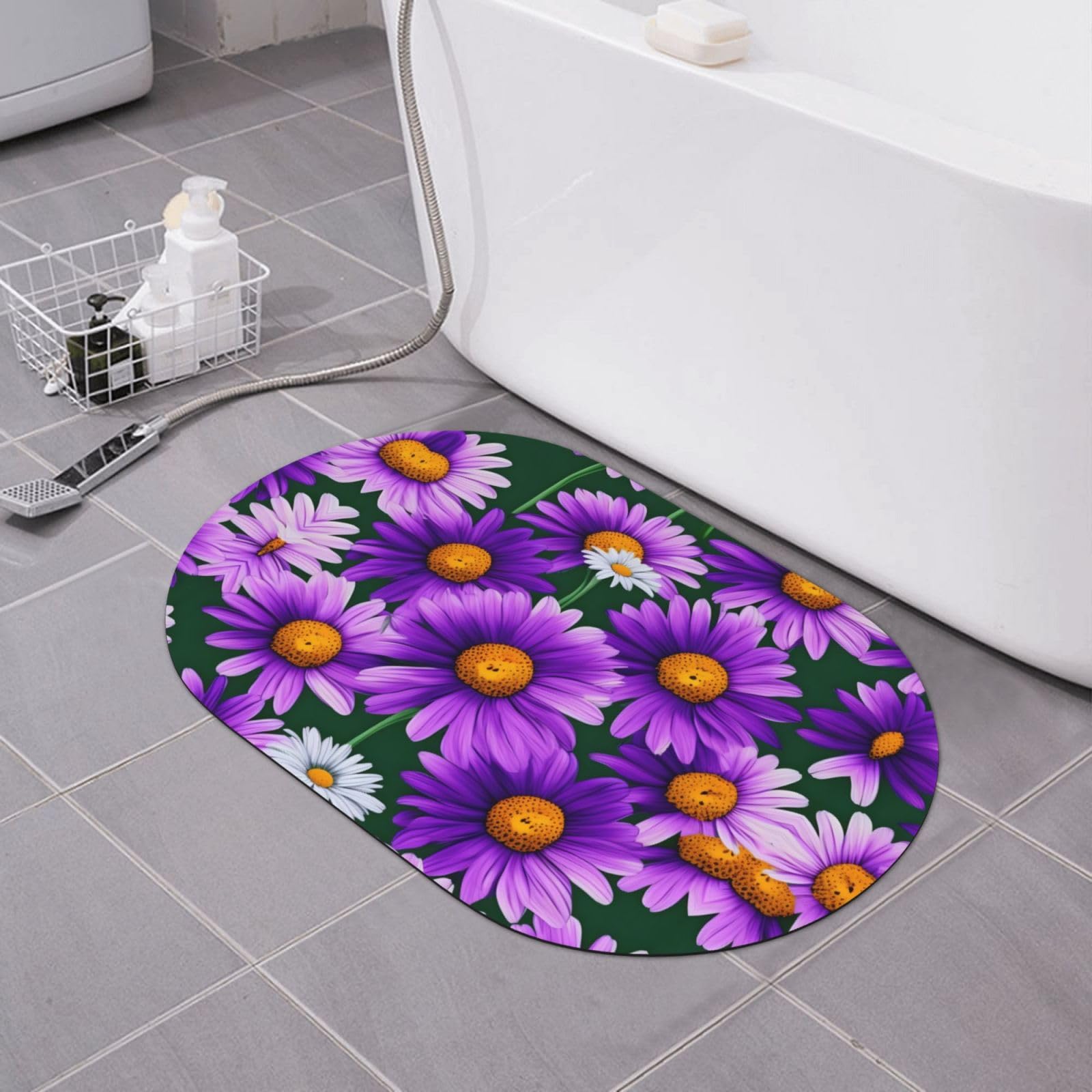 Tapis de bain en diatomite pour une salle de bain moderne et propre