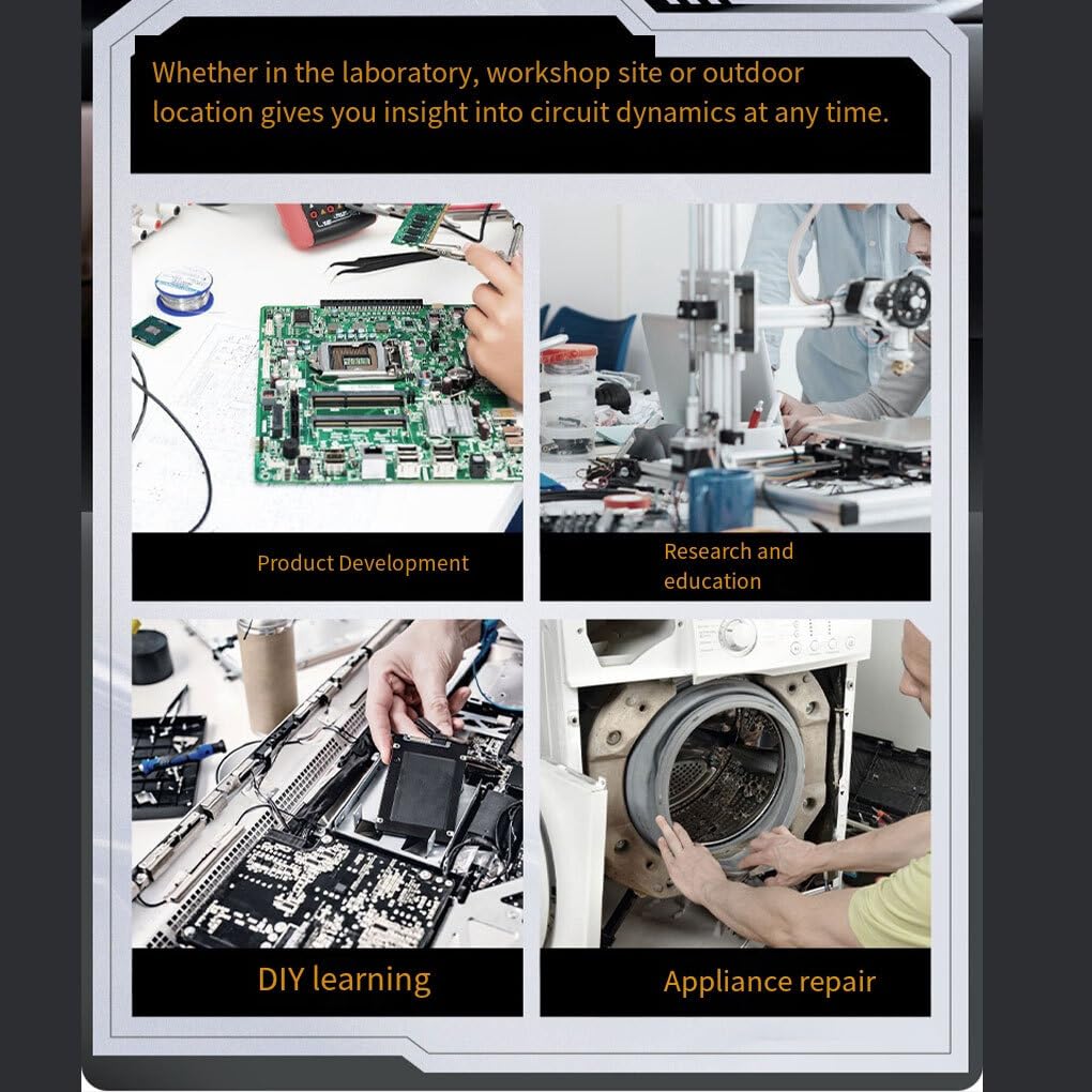 Generador de osciloscopio con pantalla táctil para mediciones precisas, configuración de función DDS, generador señal, canal Digital 2C53P
