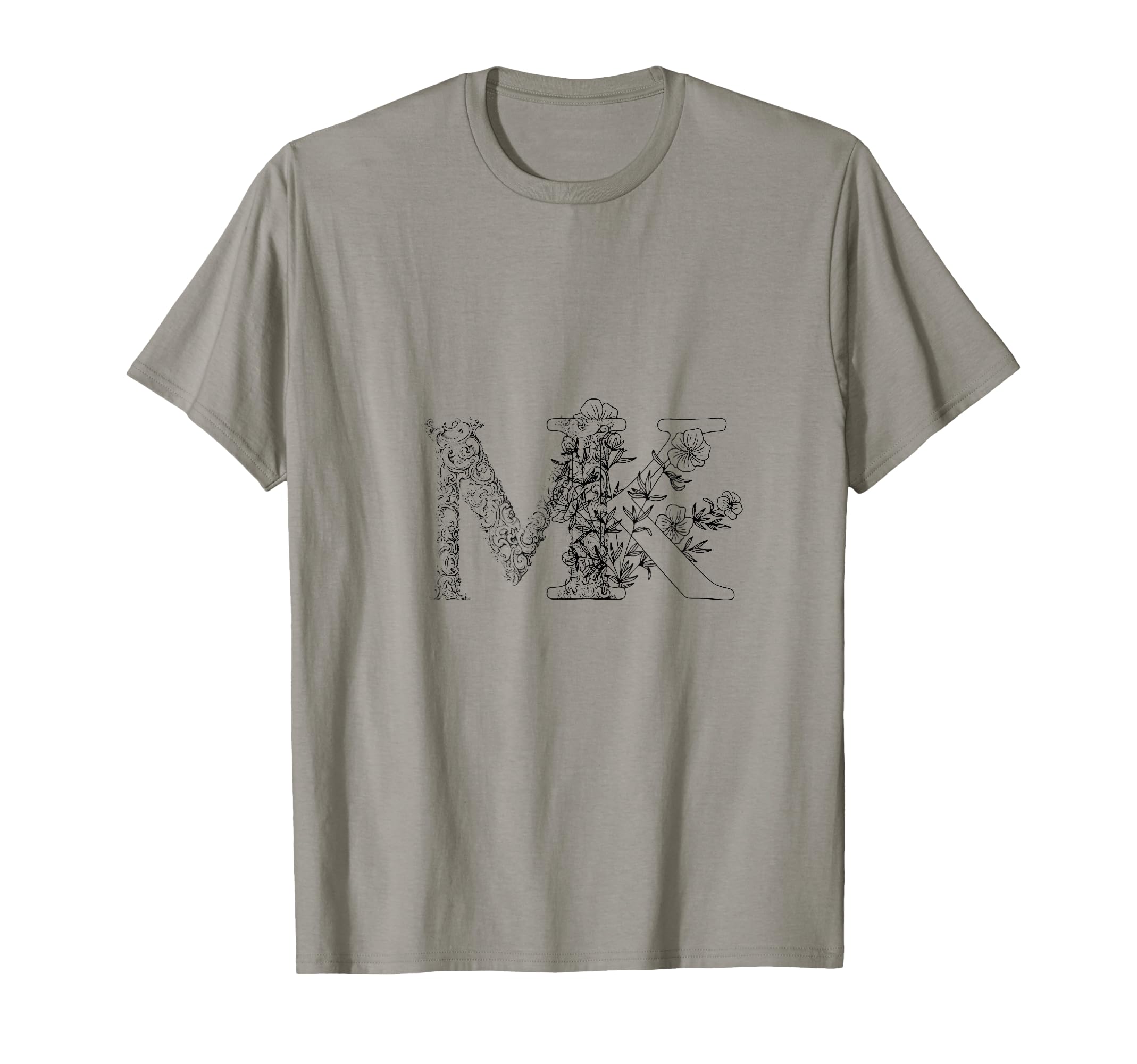Letter MK Bottom Case MK Alphabet Gift T-Shirt