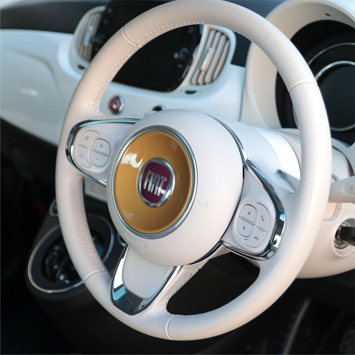 Amazon.co.jp: 【イブデザイン オリジナル商品】フィアット500 シリーズ1～6・アバルト 500/595/695 シリーズ1～6専用  ハンドルデコレーター 「カラードーナツ」 / 品番：CDF-GLD(ゴールド) : 車＆バイク イブデザイン ハンドルデコレーター 「カラードーナツ  ...