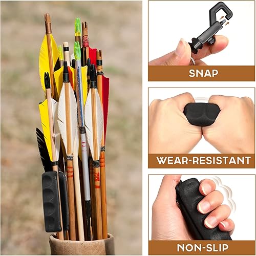 Miniatura 8 de VANZACK 10 Pcs Arrow Puller Silicone Puller Parts Puller Gripper Remover Gripper Puller Hand Saver Arrowss Puller Mechanic Accessories Arrow Remover