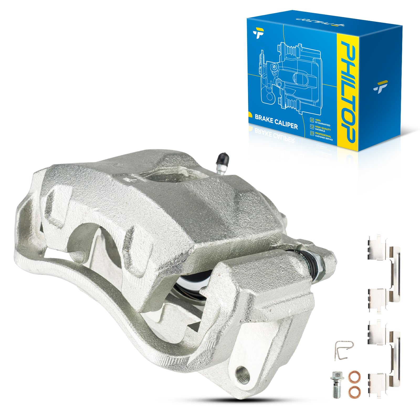 PHILTOP 19B2715 Front Right Brake Caliper Fit Toyota for 2004-2010 Sienna