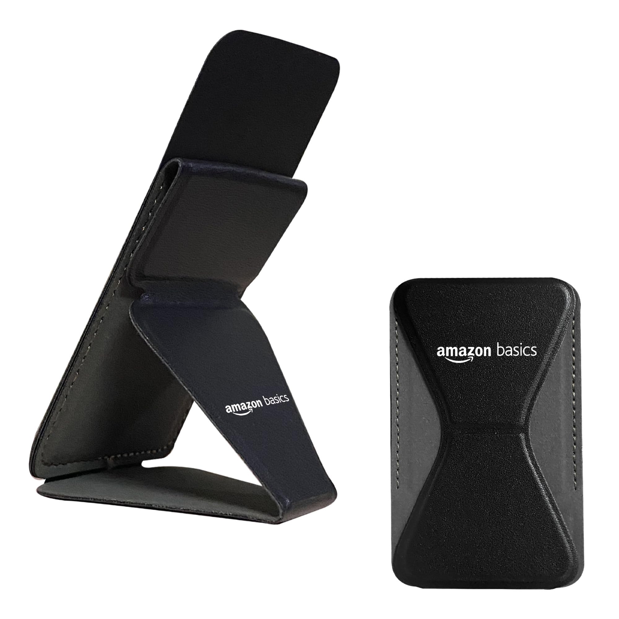 amazon basics Foldable Mobile Phone Tabletop Stand | Portable, Sturdy Flap Design | Comfortable Viewing Angle (Black) (B0C867K1FW) Amazon Price History, Amazon Price Tracker